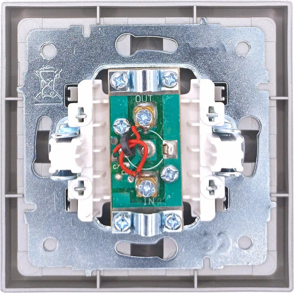 Изображение товара Розетка Lezard Zima 704-7488-129 (серый матовый)