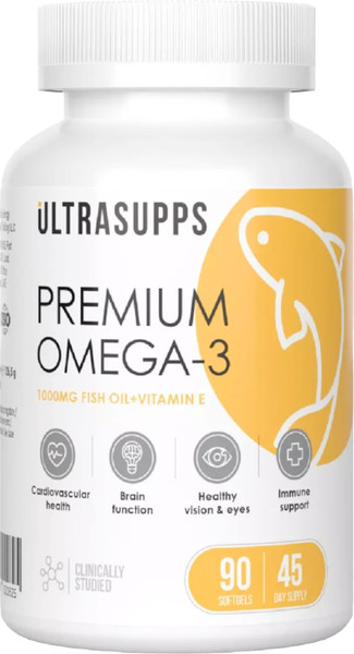Изображение товара Жирные кислоты Ultrasupps Премиум Омега-3 (90 капсул)