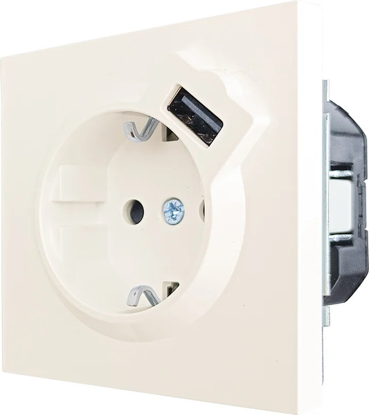 Изображение товара Розетка Lezard Zima 704-9088-181 (слоновая кость)