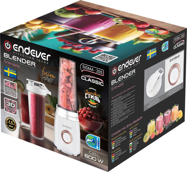 Изображение товара Блендер стационарный Endever Sigma-205 (белый)