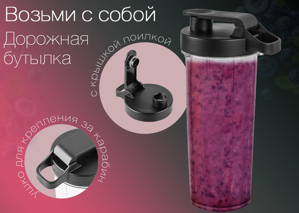 Изображение товара Блендер стационарный Endever Sigma-206 (стальной/черный)