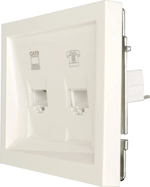 Изображение товара Розетка Lezard Zima 704-9088-144 (слоновая кость)