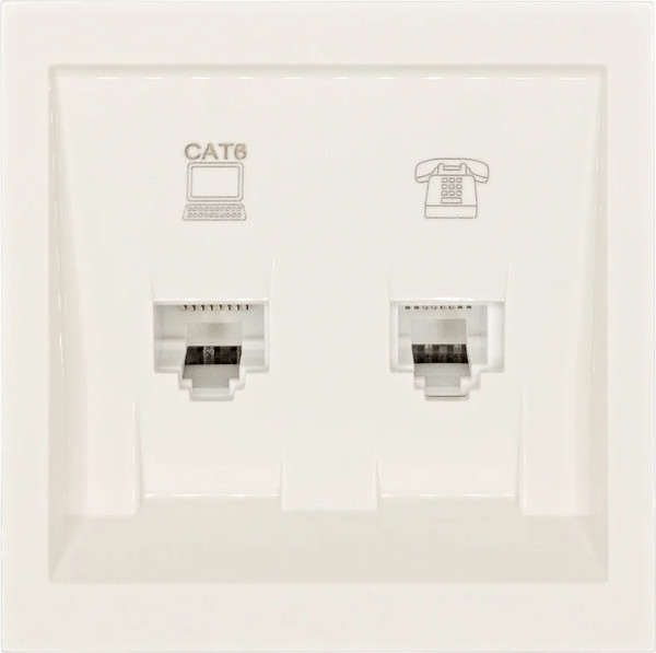 Изображение товара Розетка Lezard Zima 704-9088-144 (слоновая кость)