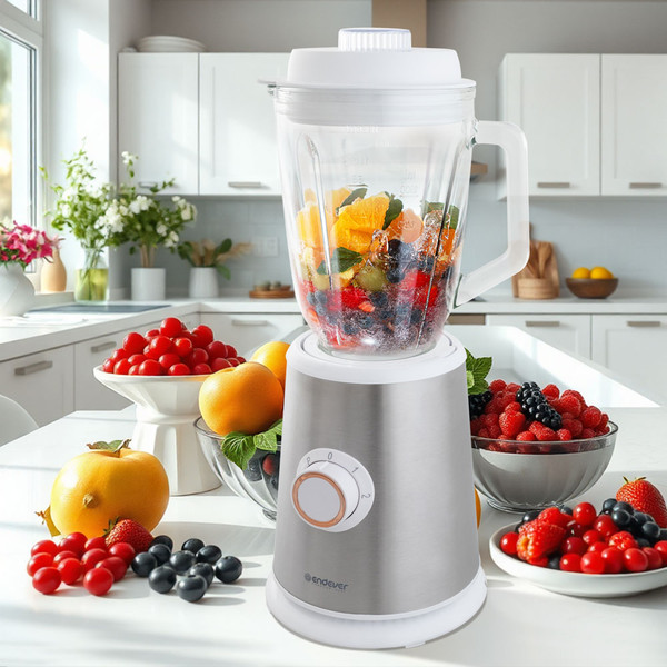 Изображение товара Блендер стационарный Endever Sigma-204 (стальной/белый)