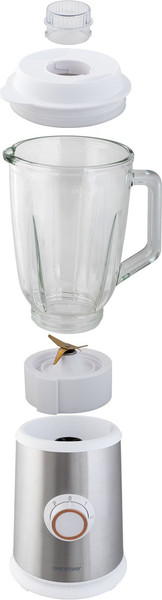 Изображение товара Блендер стационарный Endever Sigma-204 (стальной/белый)