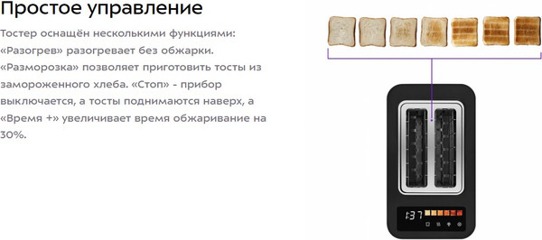 Изображение товара Тостер Kitfort КТ-6877