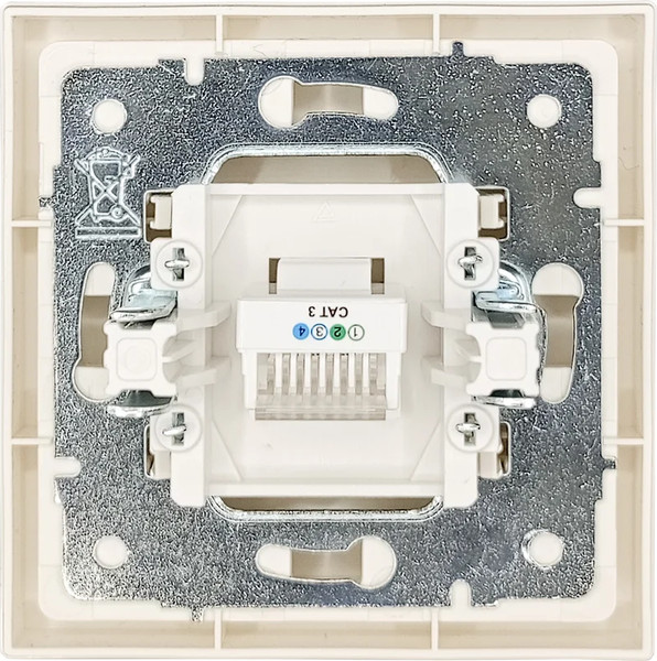 Изображение товара Розетка Lezard Zima 704-9088-137 (слоновая кость)