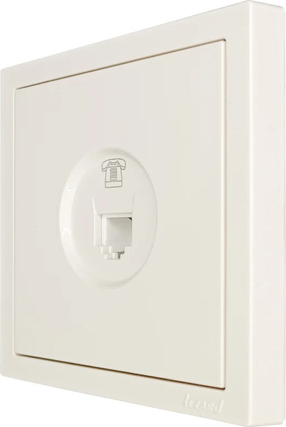 Изображение товара Розетка Lezard Zima 704-9088-137 (слоновая кость)