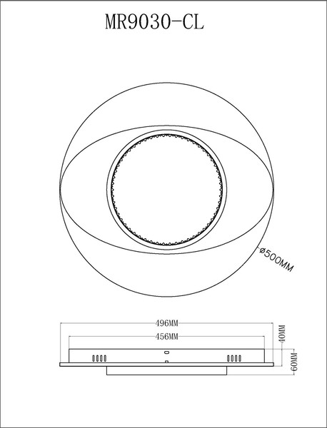 Изображение товара Потолочный светильник MyFar Orbit MR9030-CL