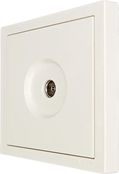 Изображение товара Розетка Lezard Zima 704-9088-130 (слоновая кость)
