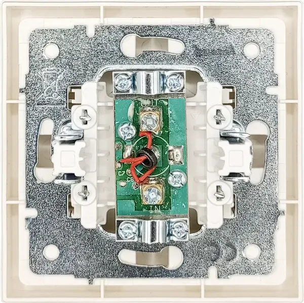 Изображение товара Розетка Lezard Zima 704-9088-130 (слоновая кость)