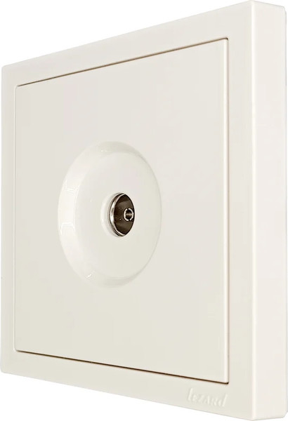 Изображение товара Розетка Lezard Zima 704-9088-129 (слоновая кость)