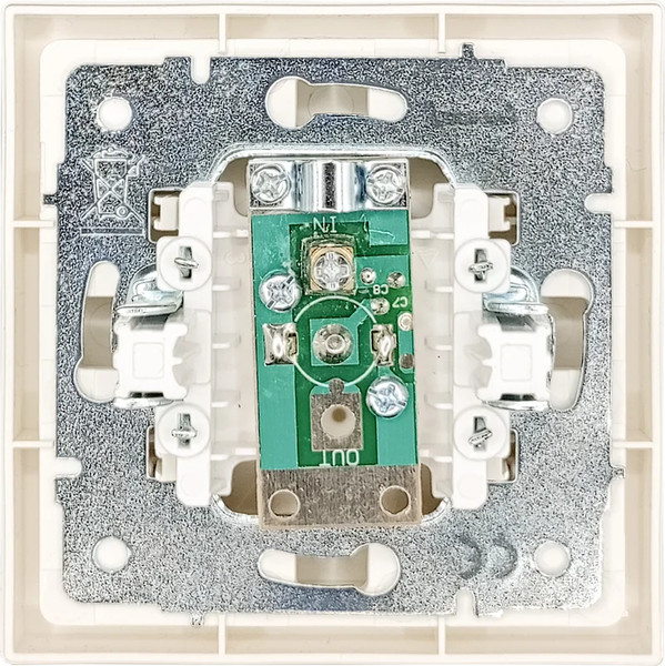 Изображение товара Розетка Lezard Zima 704-9088-129 (слоновая кость)