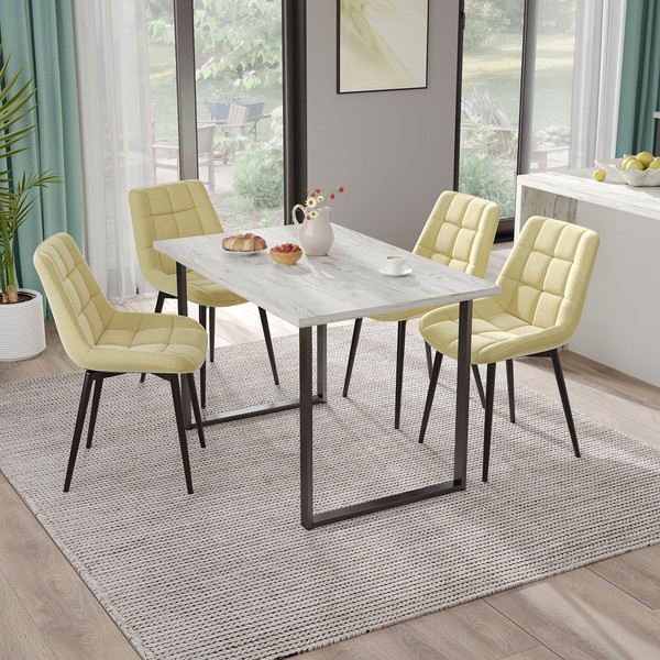 Изображение товара Обеденный стол Soma Tako 100x60 (дуб крафт белый/черный)