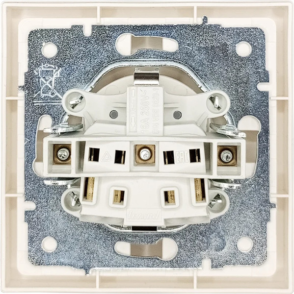 Изображение товара Розетка Lezard Zima 704-9088-123BQC (слоновая кость)