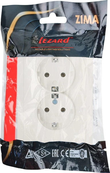 Изображение товара Розетка Lezard Zima 704-9000-127BQC (слоновая кость)