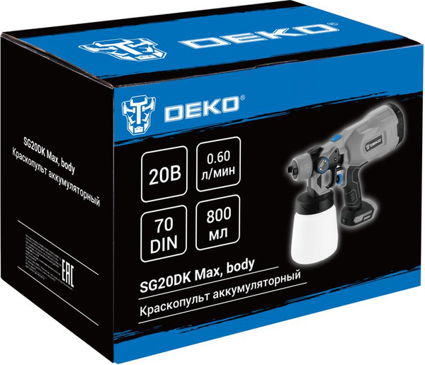 Изображение товара Краскопульт электрический Deko SG20DK Max / 083-1134