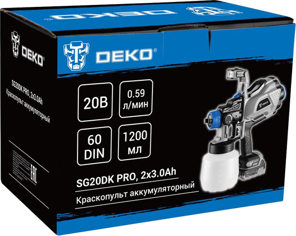 Изображение товара Краскопульт электрический Deko SG20DK PRO / 083-1136