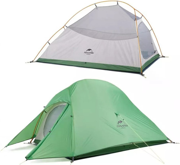 Изображение товара Палатка Naturehike Cloud Up / NH17T001-T-TBGR (темно-зеленый)