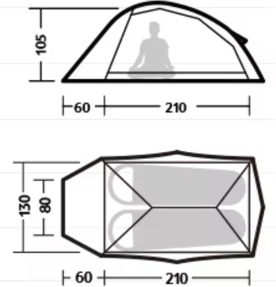 Изображение товара Палатка Naturehike Cloud Up Pro Si / CNK2350WS020-2FGR (зеленый)