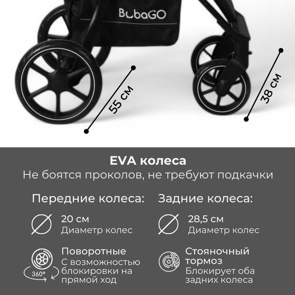 Изображение товара Детская прогулочная коляска Bubago Model Cross City / BG 155-2 (розовый)
