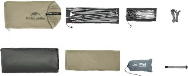 Изображение товара Палатка Naturehike Cloud Up Pro Si / CNK2350WS020-S2 (хаки)