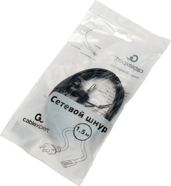 Изображение товара Кабель Cablexpert PC-184/2-1.5М (1.5м, черный)