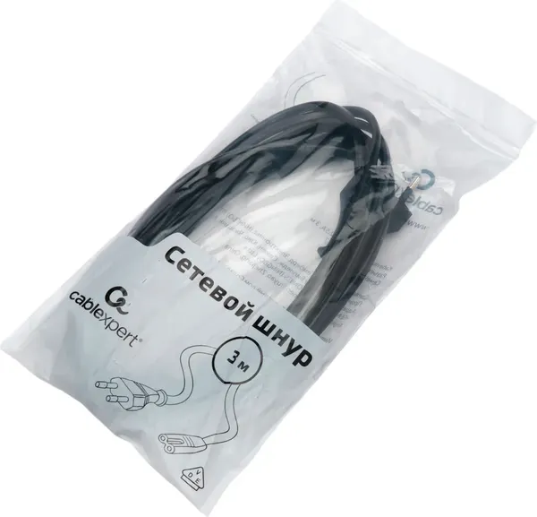 Изображение товара Кабель Cablexpert PC-184-VDE-3M (3м, черный)