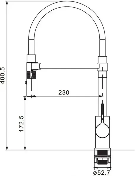 Изображение товара Смеситель Rose R133 (хром)