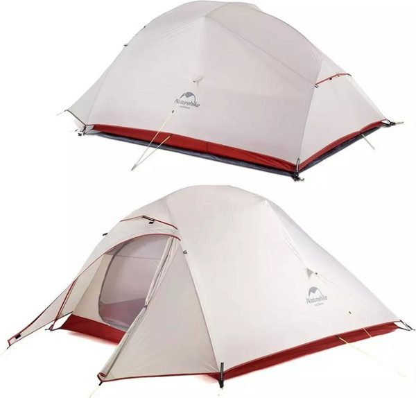 Изображение товара Палатка Naturehike Cloud Up Si / NH18T030-T-DLG (серый/красный)