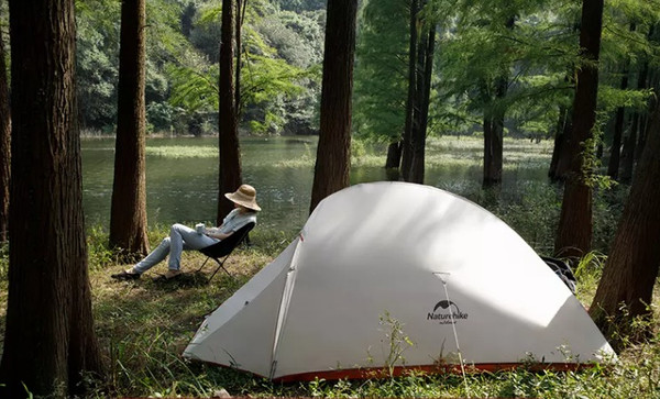 Изображение товара Палатка Naturehike Cloud Up Si / NH18T030-T-DLG (серый/красный)