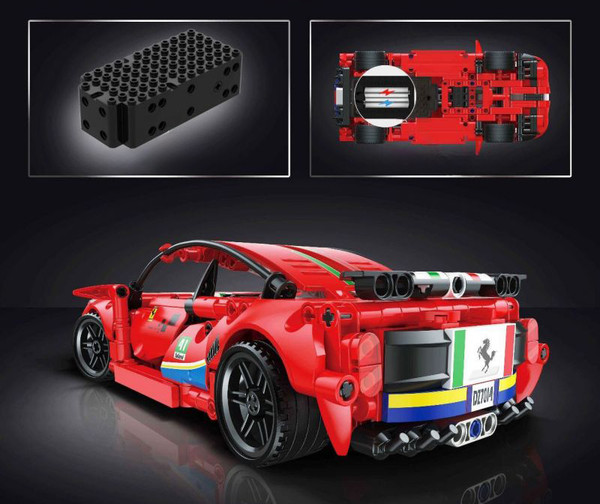 Изображение товара Конструктор управляемый Zhe Gao Гоночный автомобиль Ferrari 488 / DZ7014