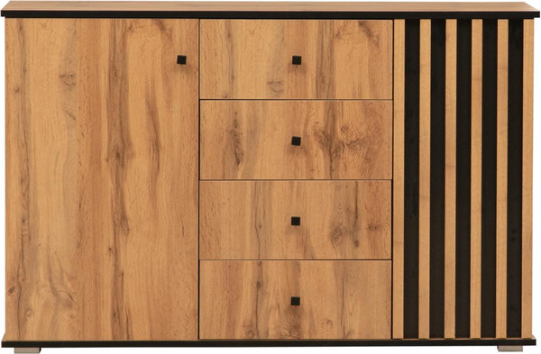 Изображение товара Тумба Олмеко Либерти 51.04 опора 20мм (дуб вотан/черный)