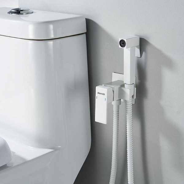 Изображение товара Гигиенический душ со смесителем Shevanik S127C (белый)