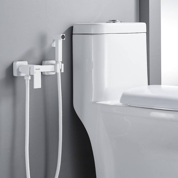 Изображение товара Гигиенический душ со смесителем Shevanik S137C (белый)