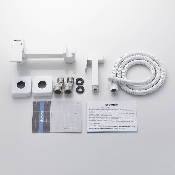 Изображение товара Гигиенический душ со смесителем Shevanik S137C (белый)