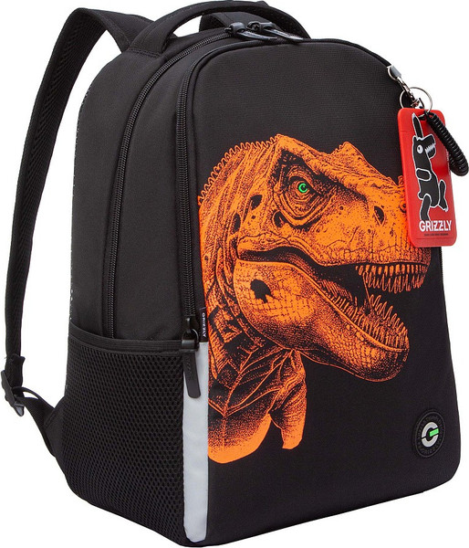 Изображение товара Школьный рюкзак Grizzly RB-551-6 (черный/оранжевый)