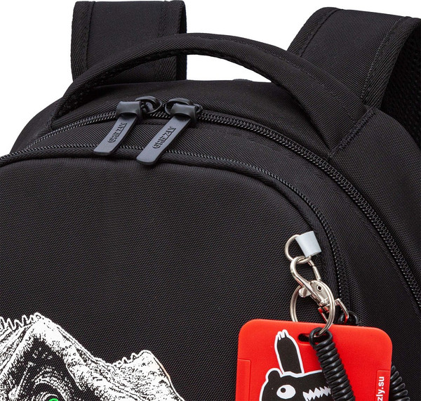 Изображение товара Школьный рюкзак Grizzly RB-551-6 (черный/серый)