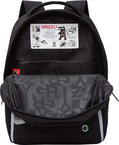 Изображение товара Школьный рюкзак Grizzly RB-551-6 (черный)