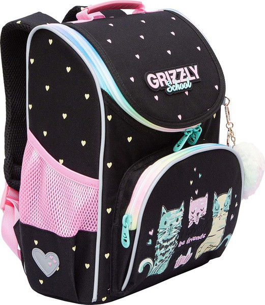 Изображение товара Школьный рюкзак Grizzly RAm-584-2 (черный)