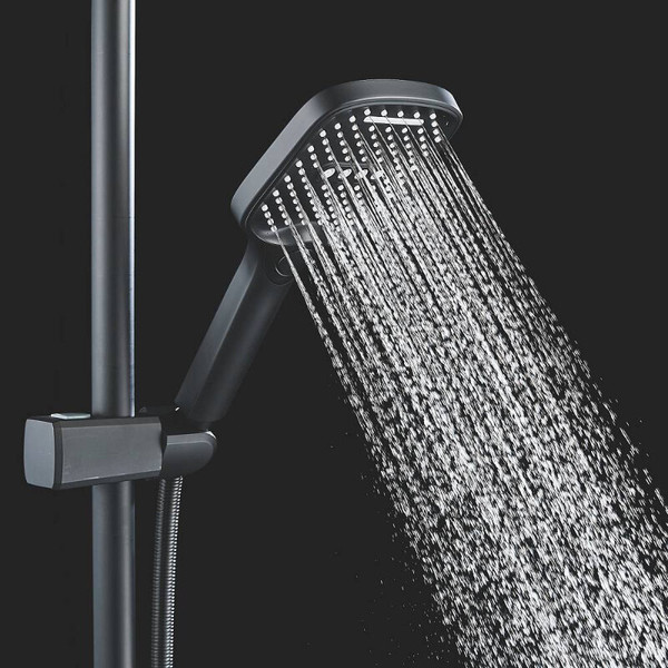 Изображение товара Душевая система со смесителем Shevanik S4036H (черный)