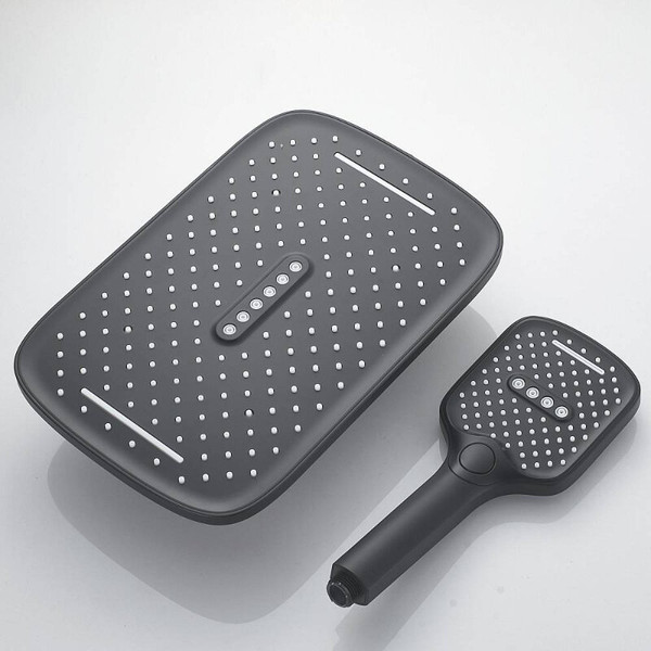 Изображение товара Душевая система со смесителем Shevanik S4036H (черный)