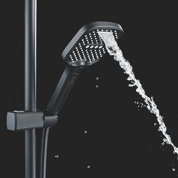 Изображение товара Душевая система со смесителем Shevanik S4036H (черный)