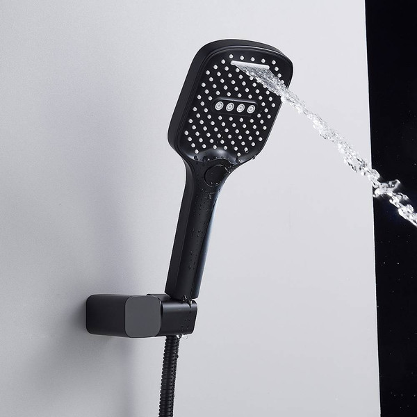Изображение товара Душевая система со смесителем Shevanik S4035H (черный)