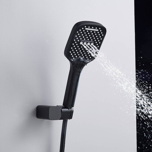 Изображение товара Душевая система со смесителем Shevanik S4035H (черный)