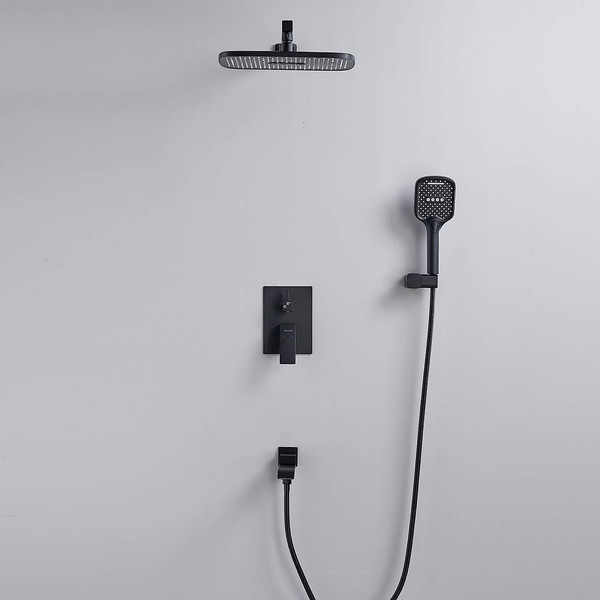 Изображение товара Душевая система со смесителем Shevanik S4035H (черный)