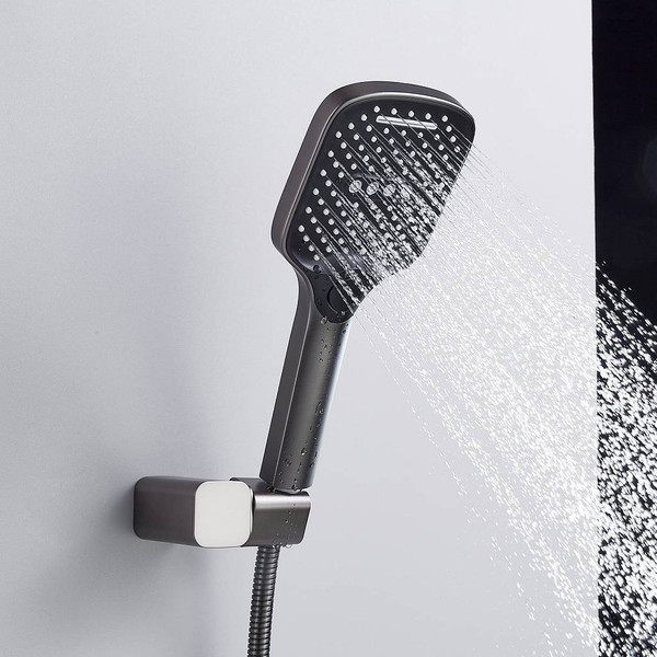 Изображение товара Душевая система со смесителем Shevanik S4035T (оружейная сталь)