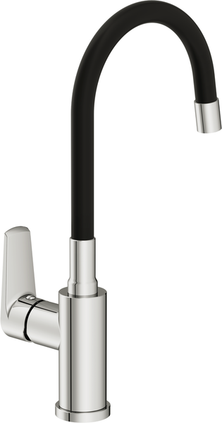 Изображение товара Смеситель Cersanit Moduo однорычажный с гибким изливом / 64842 (хром)