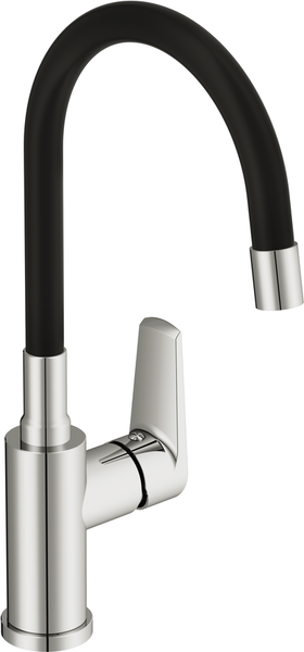 Изображение товара Смеситель Cersanit Moduo однорычажный с гибким изливом / 64842 (хром)