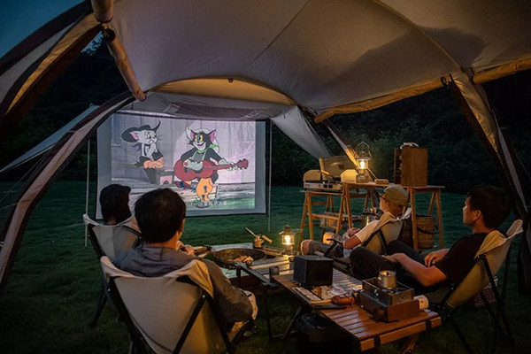 Изображение товара Палатка Naturehike Cloud Vessel Tunnel UPF 50+ / NH20ZP015-QGOLSKR (L, песочный)